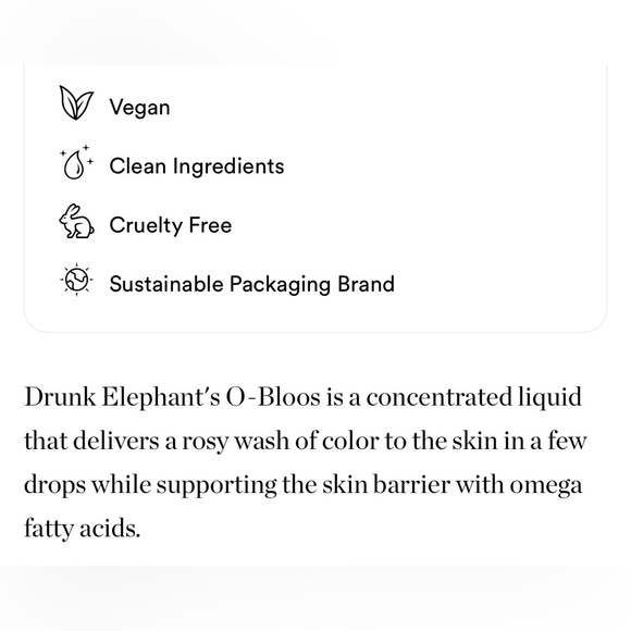 LAST 1! Drunk Elephant A-Bloos Rosi Sunshine Drops 🐘 NEW IN BOX A Bloos Rosy - Picture 8 of 11